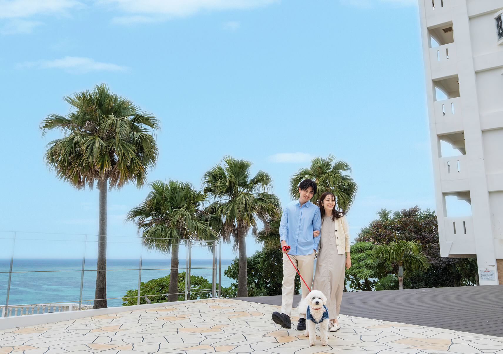 新郎新婦の外出写真