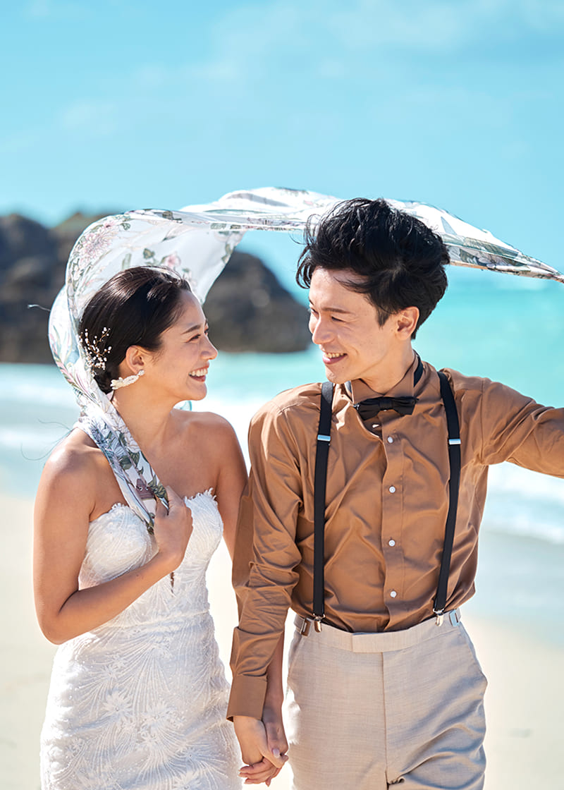 新郎新婦の2ショット写真